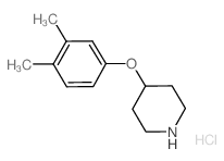 4-(3,4-Dimethylphenoxy)piperidine hydrochloride结构式