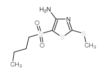 5-butylsulfonyl-2-methylsulfanyl-1,3-thiazol-4-amine Structure