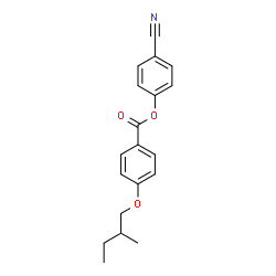 4-[(S)-2-Methylbutoxy]benzoic acid 4-cyanophenyl ester结构式