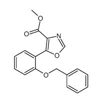 Methyl 5-[2-(benzyloxy)phenyl]-1,3-oxazole-4-carboxylate Structure