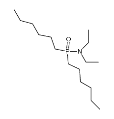 N,N-diethyl di-n-hexylphosphinic acid amide Structure