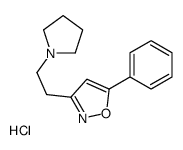 5-phenyl-3-(2-pyrrolidin-1-ium-1-ylethyl)-1,2-oxazole,chloride结构式