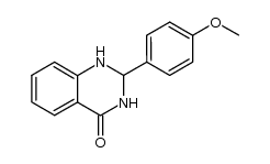 (+/-)-2,3-dihydro-2-(4-methoxyphenyl)-4(1H)-quinazolinone Structure