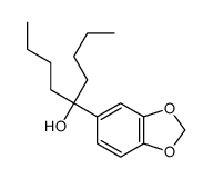 5-(1,3-benzodioxol-5-yl)nonan-5-ol结构式