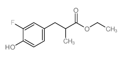 Ethyl 3-(3-fluoro-4-hydroxyphenyl)-2-methylpropanoate结构式