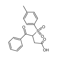 4-Oxo-4-phenyl-3-tosylbutanoic acid Structure