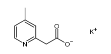 potassium 2-(4-methylpyridin-2-yl)acetate结构式