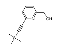 (6-((trimethylsilyl)ethynyl)pyridin-2-yl)methanol结构式