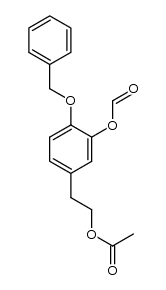 4-(benzyloxy)-3-(formyloxy)phenethyl acetate结构式