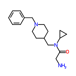 N-[(1-Benzyl-4-piperidinyl)methyl]-N-cyclopropylglycinamide Structure