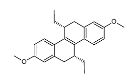 2,8-dimethoxy-5,11-cis-diethyl-5,6,11,12-tetrahydrochrysene Structure