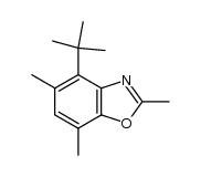 4-tert-butyl-2,5,7-trimethylbenzoxazole结构式