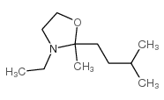 3-乙基-2-甲基-2-(3-甲基丁基)-1,3-恶唑烷结构式