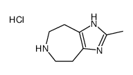 2-甲基-1,4,5,6,7,8-六氢咪唑并[4,5-d]氮杂卓盐酸结构式