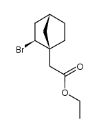 ethyl 2-((1S,2S,4R)-2-bromobicyclo[2.2.1]heptan-1-yl)acetate结构式