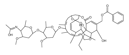 (4''R)-4''-(Acetylamino)-26-(benzoyloxy)-5-O-demethyl-4''-deoxyavermectin A1a Structure