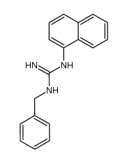 N-benzyl-N'-[1]naphthyl-guanidine结构式