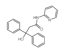 Hydracrylamide,3,3-diphenyl-N-2-pyridyl- (8CI) structure