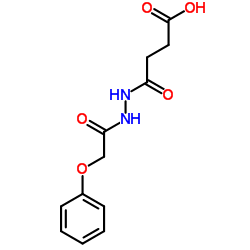 4-Oxo-4-[2-(phenoxyacetyl)hydrazino]butanoic acid Structure