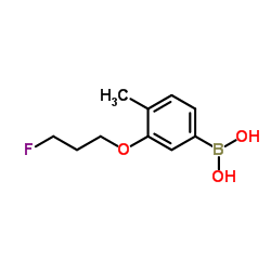 (3-(3-fluoropropoxy)-4-Methylphenyl)boronic acid Structure