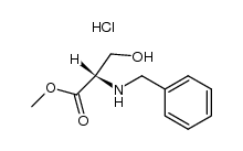 N-benzyl-L-serine methyl ester hydrochloride Structure