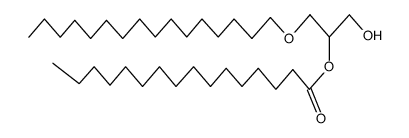 1-O-hexadecyl-2-O-palmitoylglycerol Structure