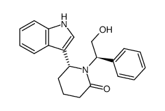 (R)-1-((R)-2-hydroxy-1-phenylethyl)-6-(1H-indol-3-yl)piperidin-2-one Structure