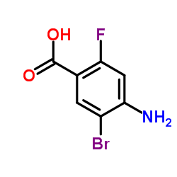 4-Amino-5-bromo-2-fluorobenzoic acid structure