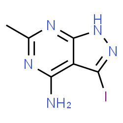 3-碘-6-甲基-1H-吡唑并[3,4-d]嘧啶-4-胺图片