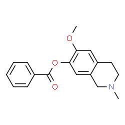 7-Isoquinolinol,1,2,3,4-tetrahydro-6-methoxy-2-methyl-,benzoate (ester) (8CI) structure