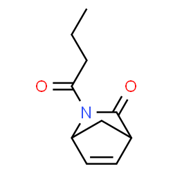 2-Azabicyclo[2.2.1]hept-5-en-3-one,2-(1-oxobutyl)- Structure