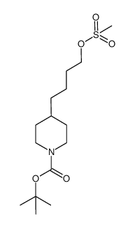 1-Boc-4-(2-((methylsulfonyl)oxy)butyl)piperidine Structure