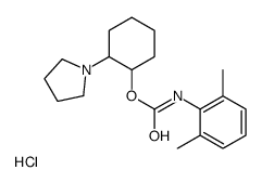 (2-pyrrolidin-1-ium-1-ylcyclohexyl) N-(2,6-dimethylphenyl)carbamate,chloride结构式