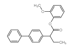 alpha-Ethyl-4-biphenylacetic acid, o-methoxyphenyl ester结构式