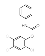 Phenol,2,4,5-trichloro-, 1-(N-phenylcarbamate) structure