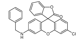 6'-(benzylamino)-3'-chlorospiro[isobenzofuran-1(3H)-9'[9H]-xanthene]-3-one structure