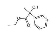 2-HYDROXY-2-PHENYL-PROPIONIC ACID ETHYL ESTER结构式