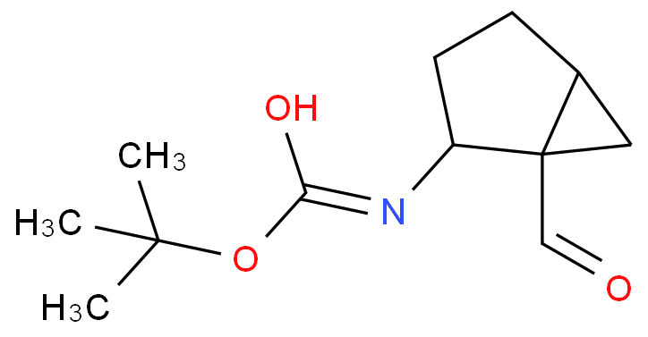 N-(1-formyl-2-bicyclo[3.1.0]hexanyl)carbamic acid tert-butyl ester Structure