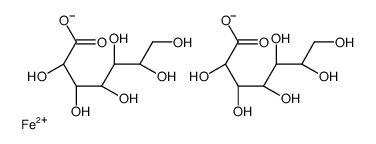 (2R,3R,4S,5R,6R)-2,3,4,5,6,7-hexahydroxyheptanoate,iron(2+) Structure