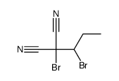 2-bromo-2-(1-bromopropyl)propanedinitrile Structure