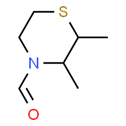 4-Thiomorpholinecarboxaldehyde, 2,3-dimethyl- (8CI,9CI) Structure