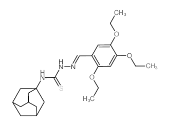 3-(1-adamantyl)-1-[(2,4,5-triethoxyphenyl)methylideneamino]thiourea结构式