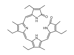 (Z,Z,Z)-1,19-Dioxo-2,7,8,12,13,18-hexamethyl-3,17-diethyl-1,19,22,24-tetrahydro-21H-bilin Structure