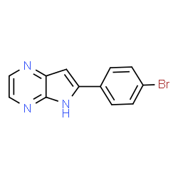 6-(4-BROMOPHENYL)-5H-PYRROLO[2,3-B]PYRAZINE结构式