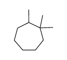 1,6,6-trimethylcycloheptane Structure