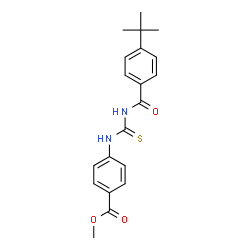 methyl 4-({[(4-tert-butylbenzoyl)amino]carbonothioyl}amino)benzoate结构式