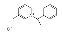 3-methyl-1-[(1R)-1-phenylethyl]pyridin-1-ium,chloride结构式