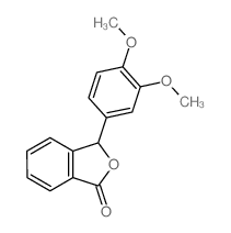 3-(3,4-Dimethoxyphenyl)-2-benzofuran-1(3H)-one结构式