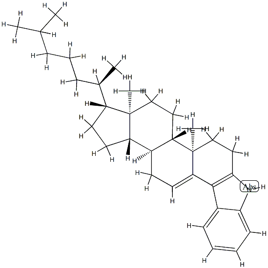 1'H-Cholest-3-eno[3,4-b]indol-5-ene结构式