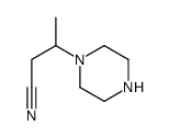 1-Piperazinepropanenitrile,-bta--methyl-(9CI) Structure